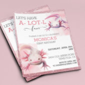 Axolotl Birthday Pink Glitzer Look