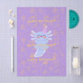Axolotl birthday seidenpapier (Handwerk)