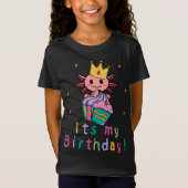 Axolotl Birthday-Shirt T-Shirt (Vorderseite)