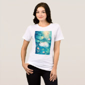 Axolotl Blume Pond Serenity Tri-Blend Shirt (Vorderseite voll)
