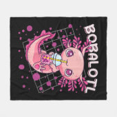 Axolotl Boba Tea Bubble Tea Kawaii Anime Japanese  Fleecedecke (Vorderseite (Horizontal))