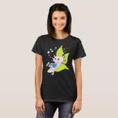 Axolotl Bookworm Girls Boys Book Reading Axolotl T-Shirt (Vorne ganz)