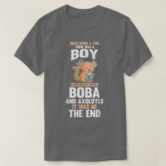 Axolotl Bubble Tea55 T-Shirt (Design vorne)