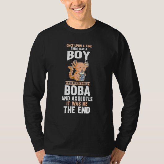 Axolotl Bubble Tea T-Shirt (Vorderseite)