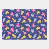 Axolotl Buntes Cartoon Geschenkpapier Set (Vorderseite 3)