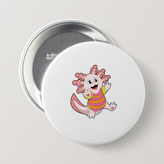 Axolotl Button (Vorne & Hinten)