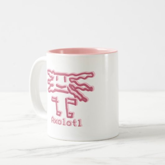 Axolotl by Álvaro Zweifarbige Tasse (Vorderseite Links)