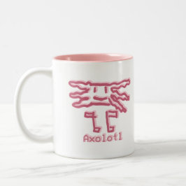 Axolotl by Álvaro Zweifarbige Tasse