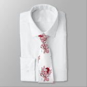 Axolotl Christmas Candycane Neck Tie Krawatte (Gebunden)