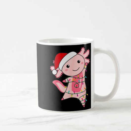 Axolotl Christmas Fairy Light Christmas Axolotl  Kaffeetasse (Rechts)