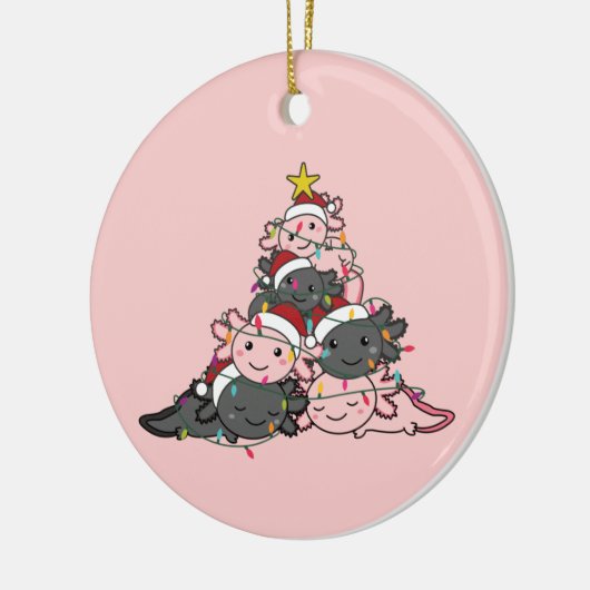 Axolotl Christmas Tree Funny Animal Christmas Adul Keramik Ornament (Links)