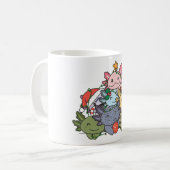 Axolotl Christmas Tree Funny Animal Christmas Kaffeetasse (Vorderseite Links)