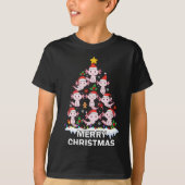 Axolotl Christmas Tree Lights Niedlich Axolotl Lov T-Shirt (Vorderseite)