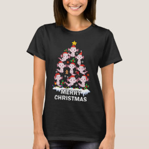 Axolotl Christmas Tree Lights Niedlich Axolotl Lov T-Shirt