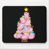 Axolotl Christmas Tree Ornament Fish Axolotl Anima Mousepad (Vorne)