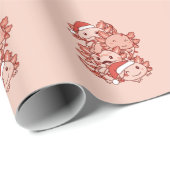 Axolotl Christmas Tree Weihnachtstiere Axolotls Geschenkpapier (Rolleneckpunkt)