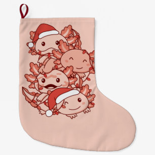 Axolotl Christmas Tree Weihnachtstiere Axolotls Großer Weihnachtsstrumpf