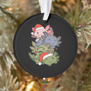 Axolotl Christmas Tree Weihnachtstiere Axolotls Ornament