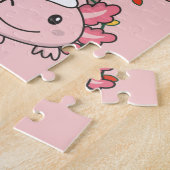 Axolotl Christmas Tree Weihnachtstiere Axolotls Puzzle (Seite)