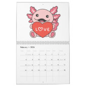 Axolotl Christmas Winter Animals Axolotls Kalender (Feb 2026)