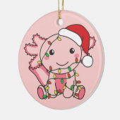Axolotl Christmas Winter Animals Axolotls Keramik Keramik Ornament (Links)