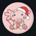 Axolotl Christmas Winter Animals Axolotls Magnet<br><div class="desc">Die axolotl zu Weihnachten mit Feenlicht. Hübsche Tiere mit Geschenken und Schnee für den Urlaub. Ein süßes Weihnachtsgrüßen. Axolotls sind niedliche Tiere und perfekt zu Weihnachten.</div>