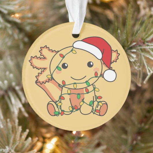 Axolotl Christmas Winter Animals Axolotls Ornament (Baum)