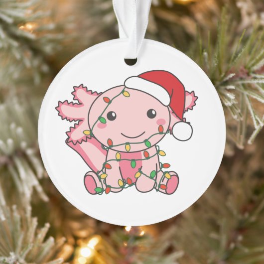 Axolotl Christmas Winter Animals Axolotls Ornament (Baum)