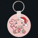 Axolotl Christmas Winter Animals Axolotls Schlüsse Schlüsselanhänger<br><div class="desc">Die axolotl zu Weihnachten mit Feenlicht. Hübsche Tiere mit Geschenken und Schnee für den Urlaub. Ein süßes Weihnachtsgrüßen. Axolotls sind niedliche Tiere und perfekt zu Weihnachten.</div>
