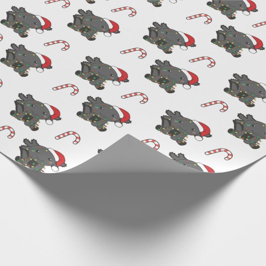 Axolotl Christmas Winter Animals Axolotls Wrapping Geschenkpapier (Ecke)