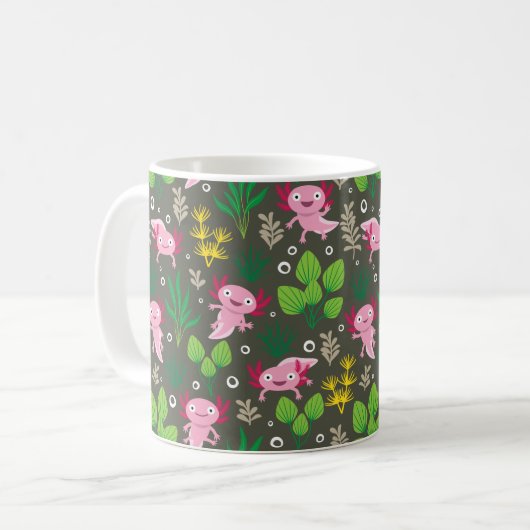 Axolotl Coffee Tasse (Vorderseite Links)