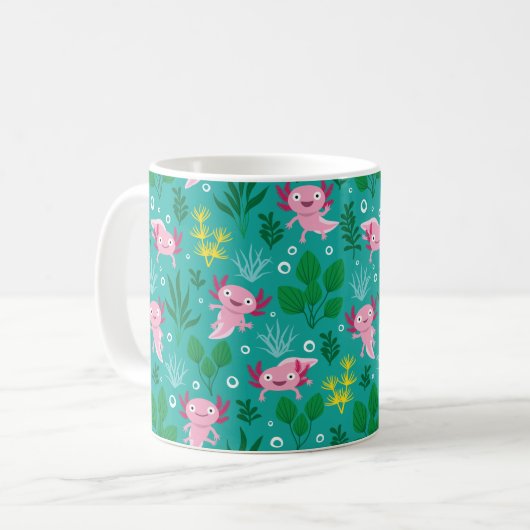 Axolotl Coffee Tasse (Vorderseite Links)