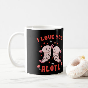 Axolotl Couple I Liebe You Alotl Kawaii Kaffeetasse