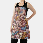 Axolotl Cuddle Crowd – Whimsical Smiles Everywhere Schürze (InSitu)