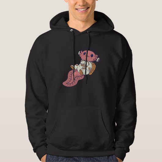 axolotl cute  axolotl  space spaceman hoodie (Vorderseite)