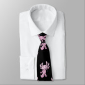 Axolotl Dabbing Krawatte (Gebunden)