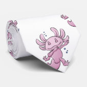 Axolotl Dabbing Neck Tie Krawatte (Gerollt)