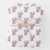 Axolotl Dabbing Wrapping Paper Sheets Geschenkpapier Set (Beispiel)