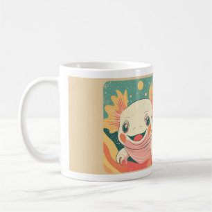 Axolotl-Design: Süße und lebendige Kunst für Kaffeetasse
