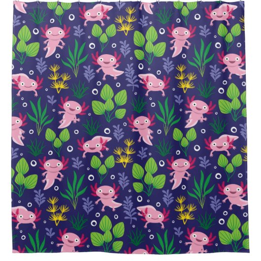 Axolotl Duschvorhang (Vorderseite)