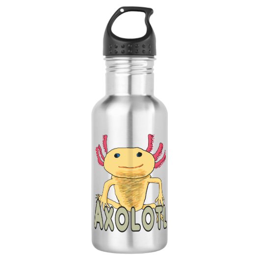 Axolotl Edelstahlflasche (Vorderseite)