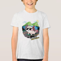 Axolotl fährt Skateboard