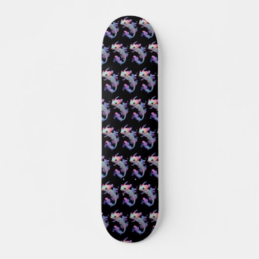 Axolotl farblich skateboard (Vorne)