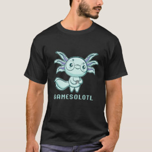 Axolotl-Fisch spielt Videospiele-Echse Gamesolotl T-Shirt
