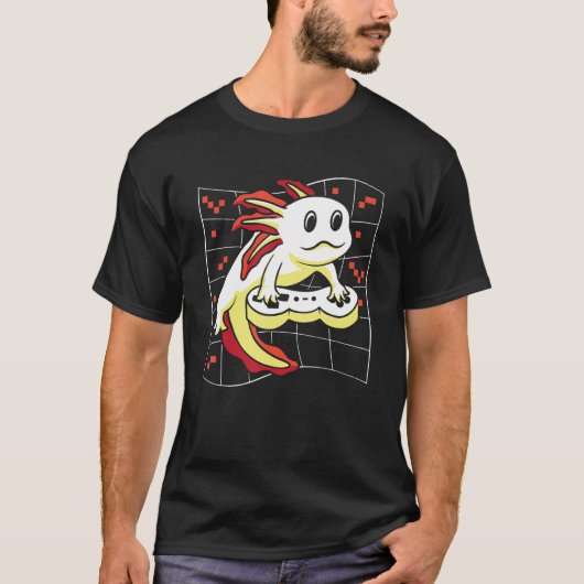 Axolotl Fish  Mexican Salamander Walking Fish Gami T-Shirt (Vorderseite)