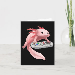 Axolotl Fish Playing Video Game White-axolotl Liza Karte