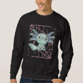 Axolotl Fish Playing Video Games Niedlich Gamesolo Sweatshirt (Vorderseite)