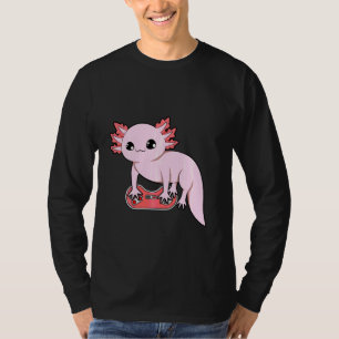 Axolotl Fish Playing Video Games Niedlicher Axolot T-Shirt