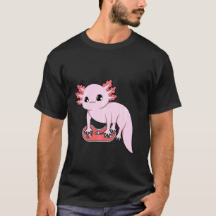 Axolotl Fish Playing Video Games Niedlicher Axolot T-Shirt