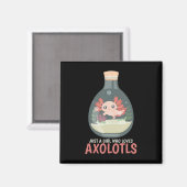 Axolotl Fish Tank Axolotl Fragen Niedlich Anime Ki Magnet (Vorderseite/Rückseite)